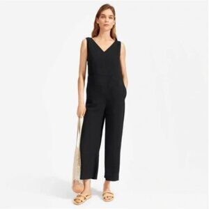 Everlane The Japanese GoWeave Essential Jumpsuit, Black, Size 2
